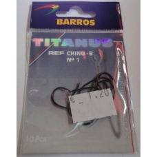 Anzois Barros Titanus Chinu-B nº1 10 Pcs